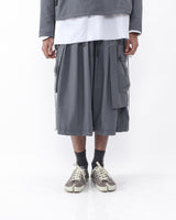 Polyester Cargo Skirt - Grey