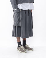 Polyester Cargo Skirt - Grey