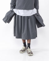 Polyester Cargo Skirt - Grey
