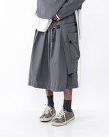 Polyester Cargo Skirt - Grey