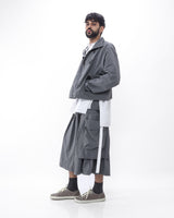 Polyester Cargo Skirt - Grey
