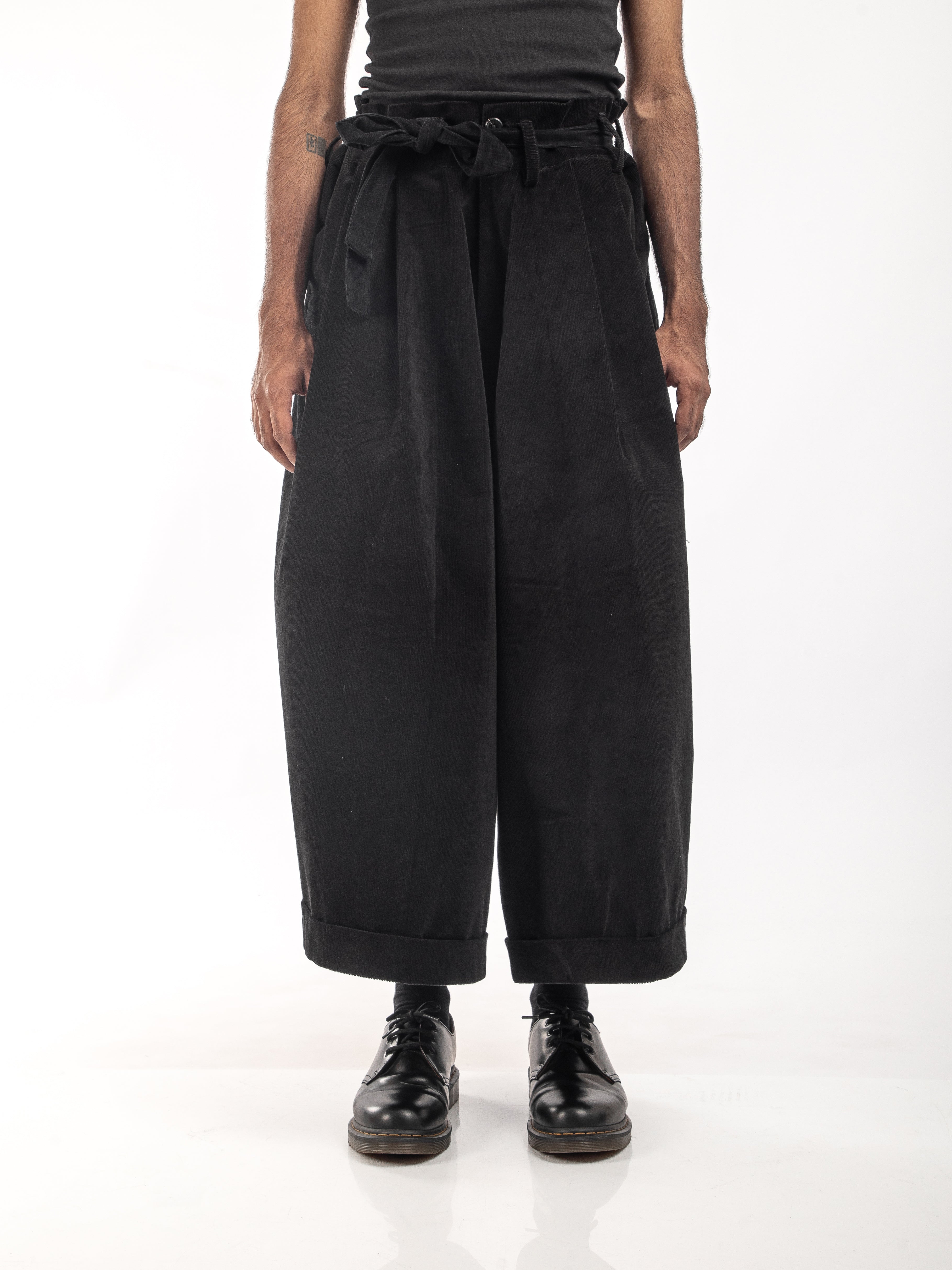 CORDUROY DROP CROTCH TROUSER