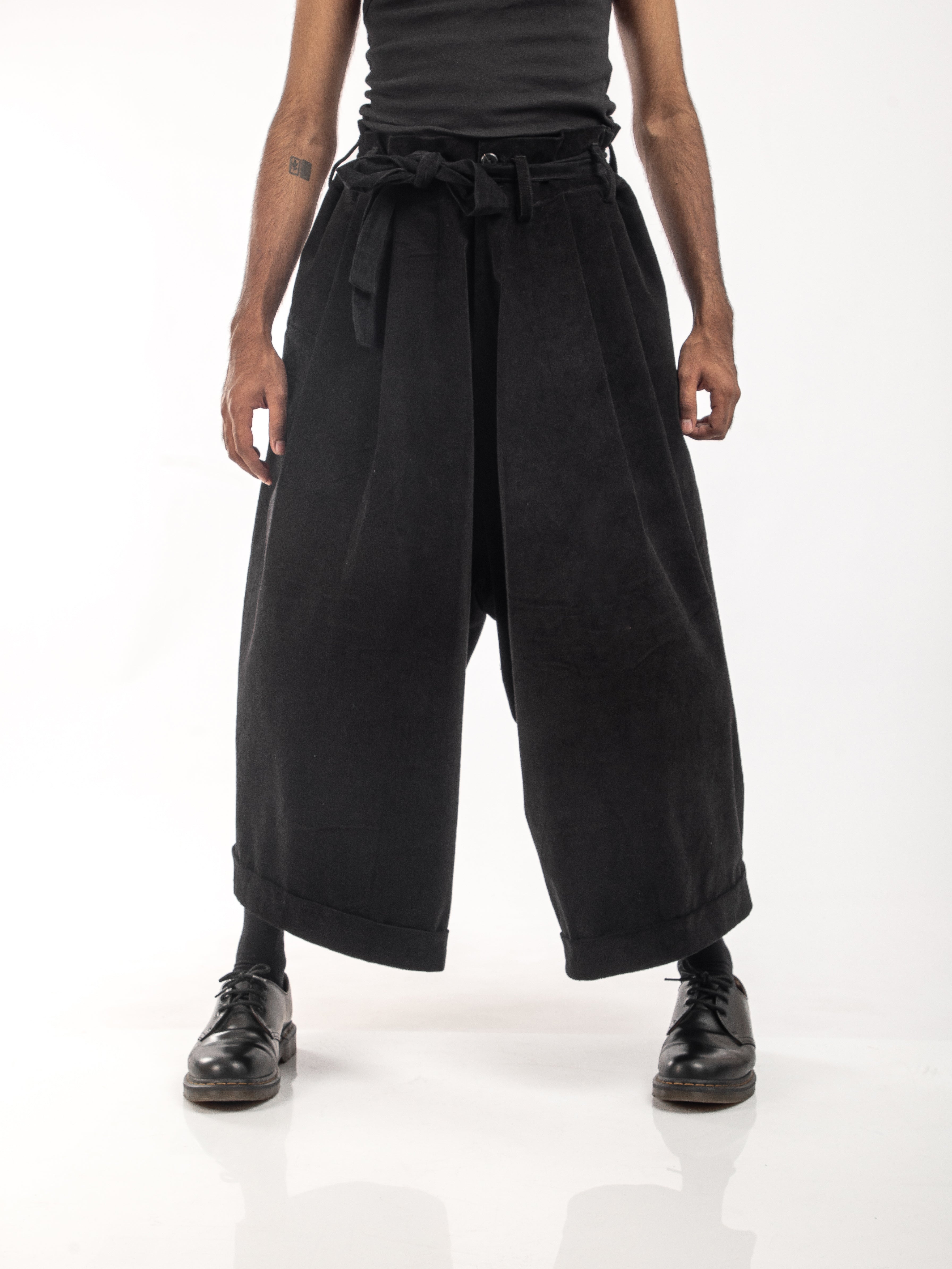 CORDUROY DROP CROTCH TROUSER