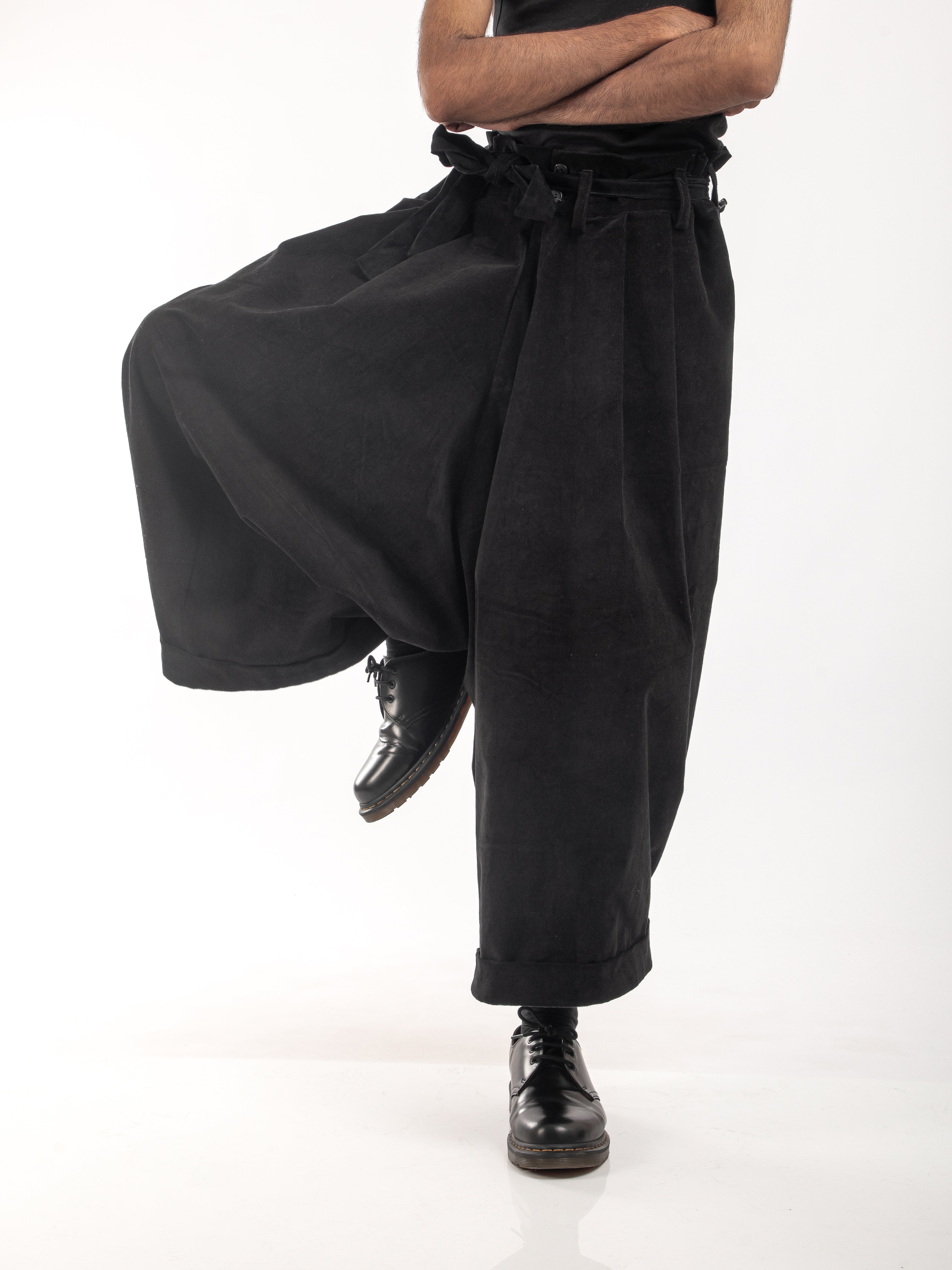 CORDUROY DROP CROTCH TROUSER