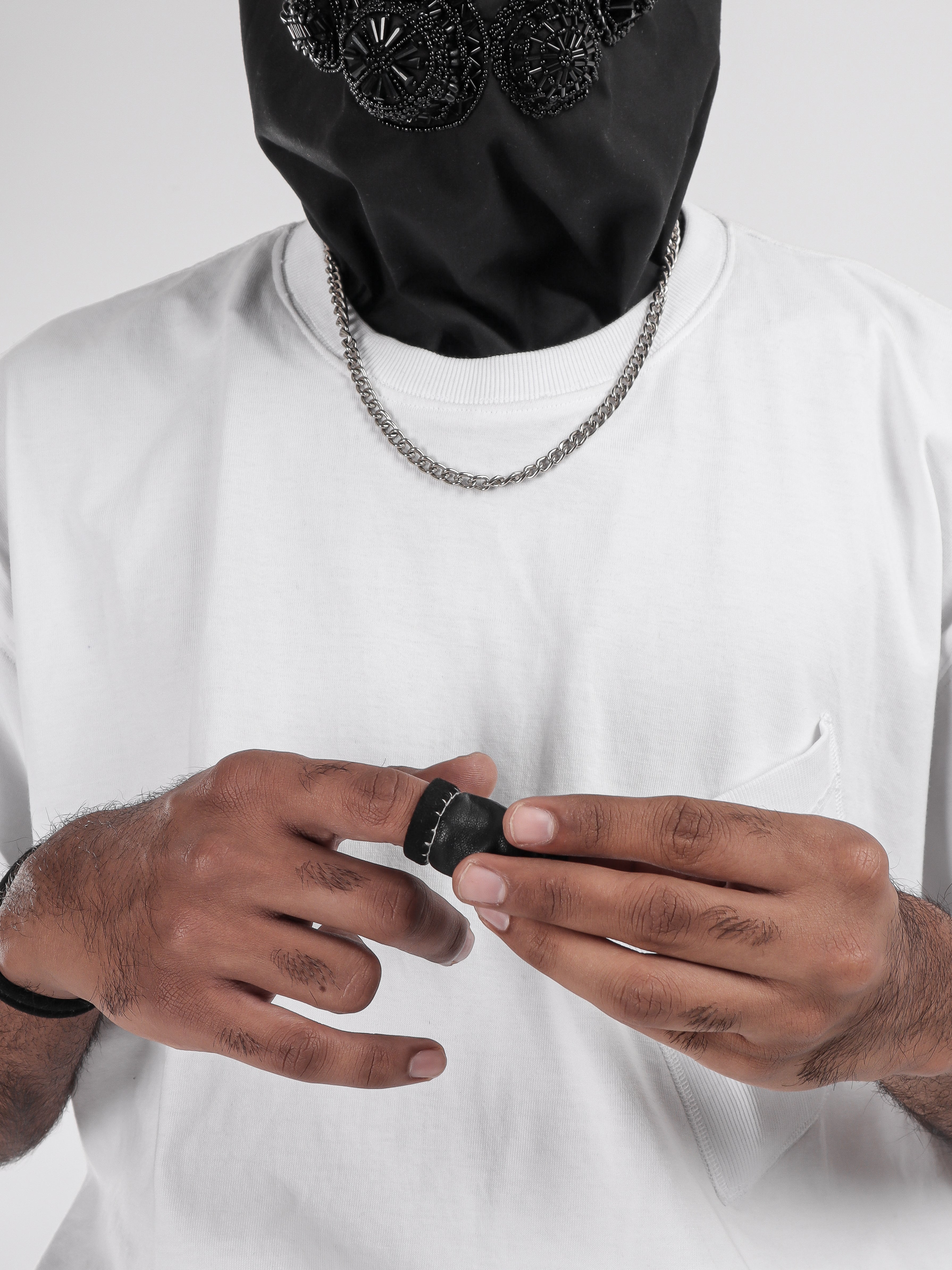 LEATHER THIMBLE PENDANT