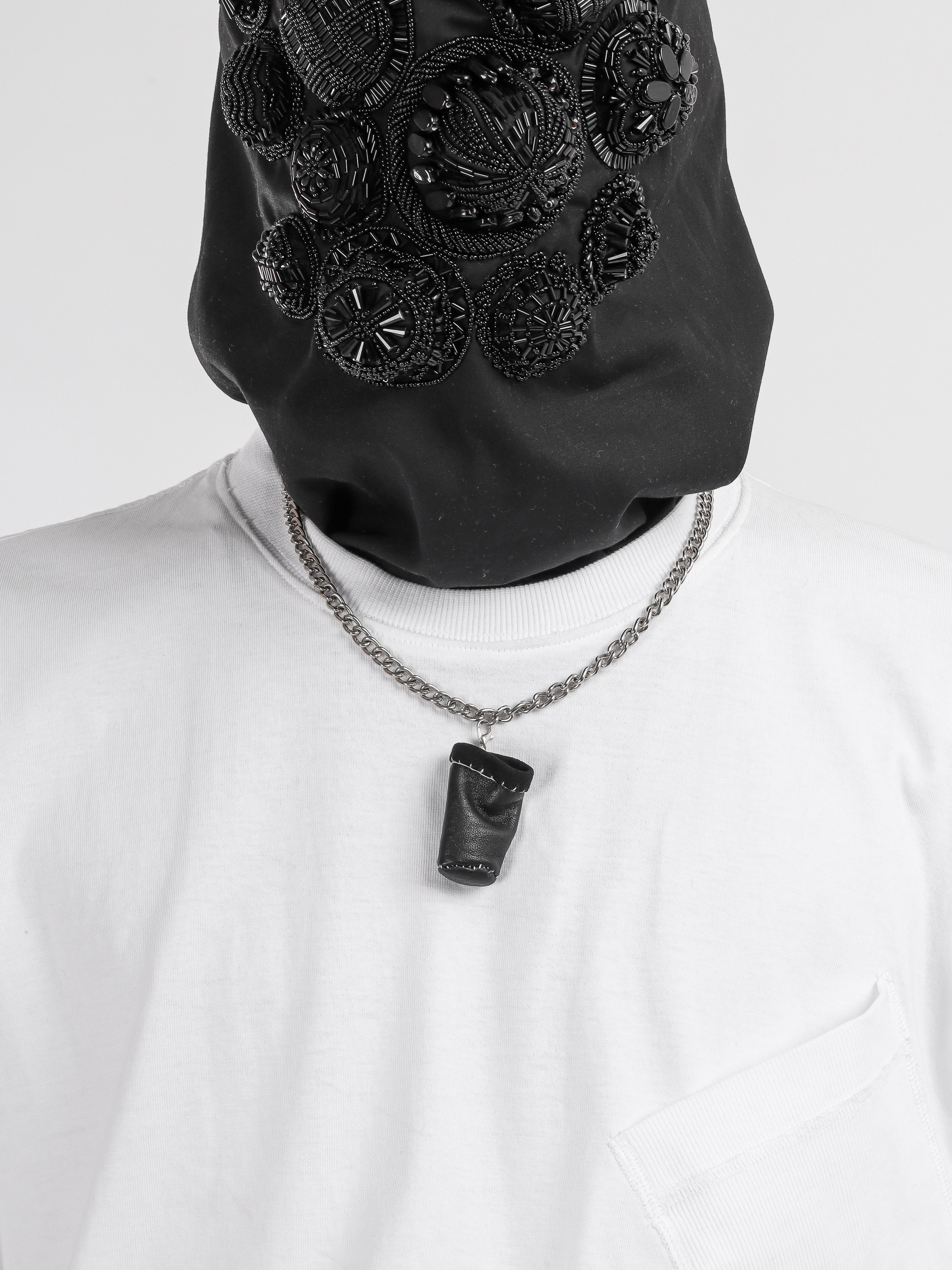 LEATHER THIMBLE PENDANT