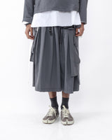 Polyester Cargo Skirt - Grey - GARUDA