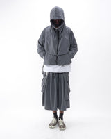 Polyester Cargo Skirt - Grey - GARUDA