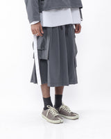 Polyester Cargo Skirt - Grey - GARUDA