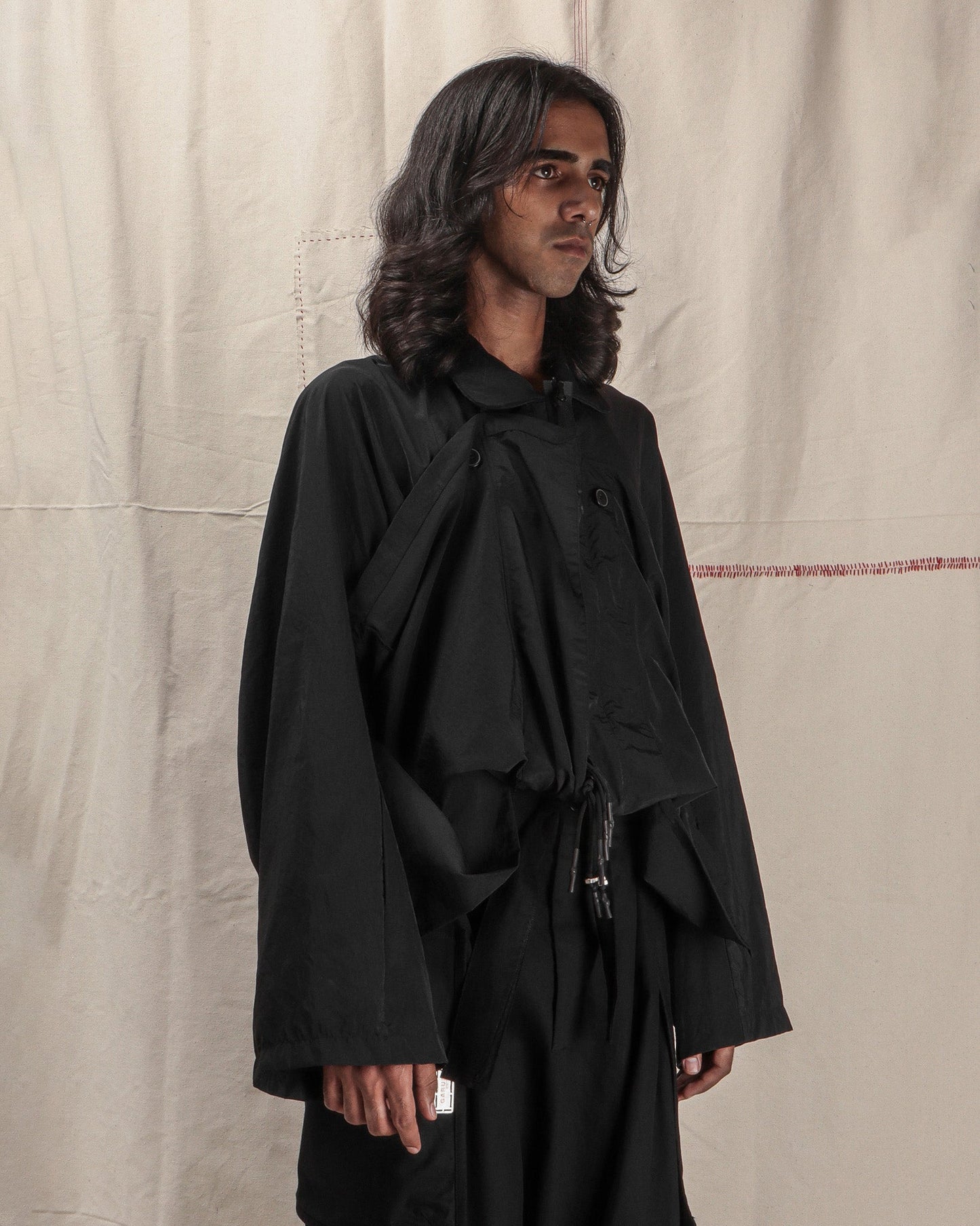 CONVERTIBLE ZIPPER COAT - GARUDA