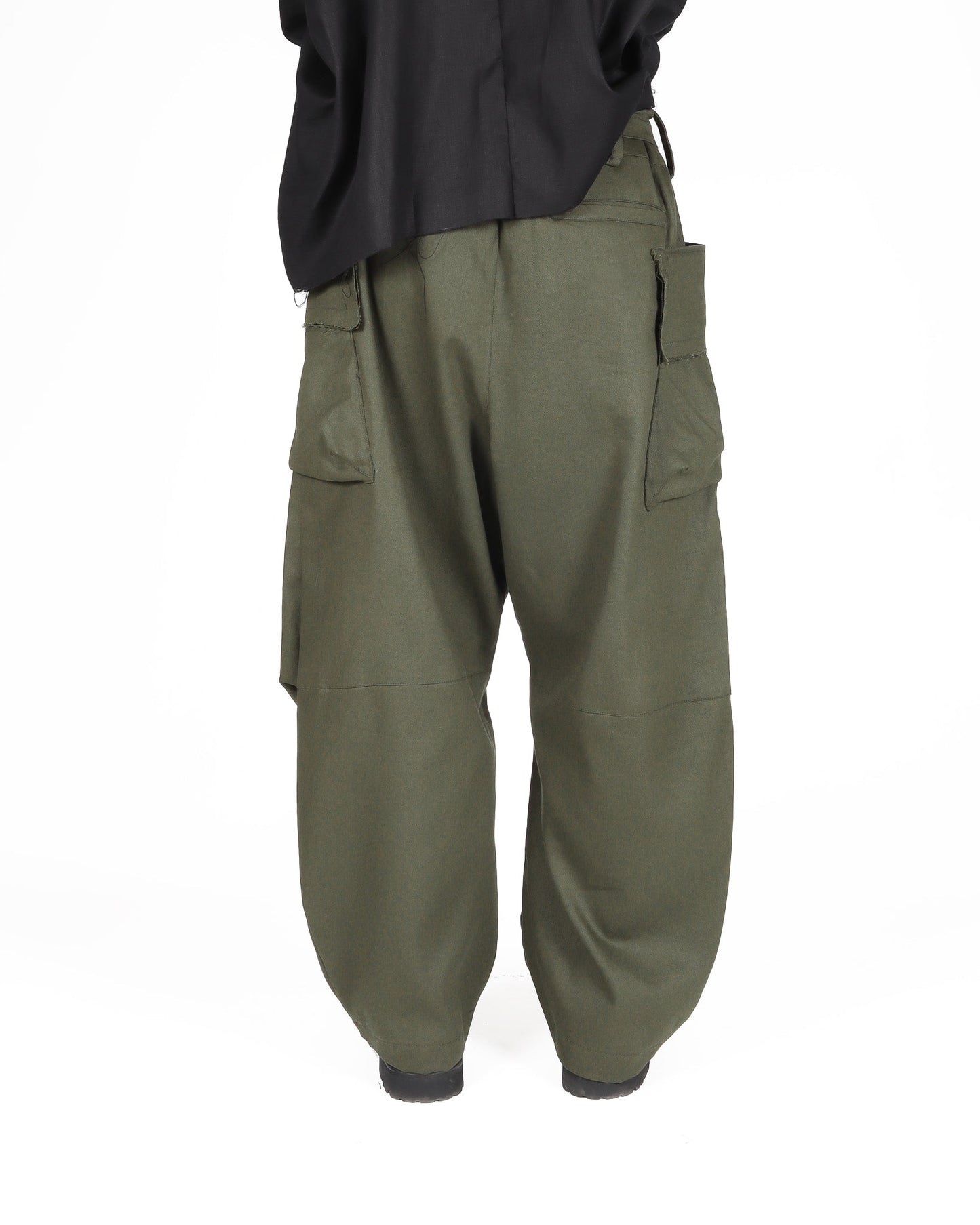 Cotton Cargo Pants - Olive - GARUDA