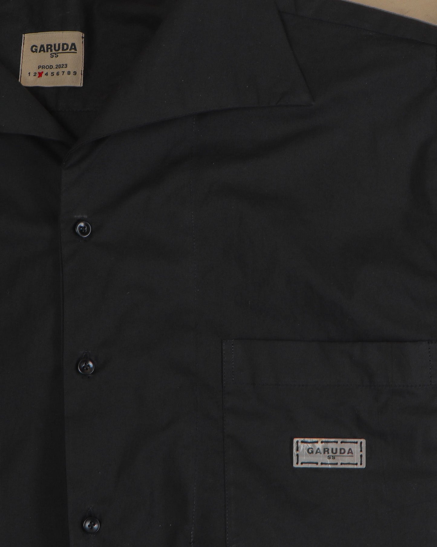 Poplin Villain Collar - Black - GARUDA