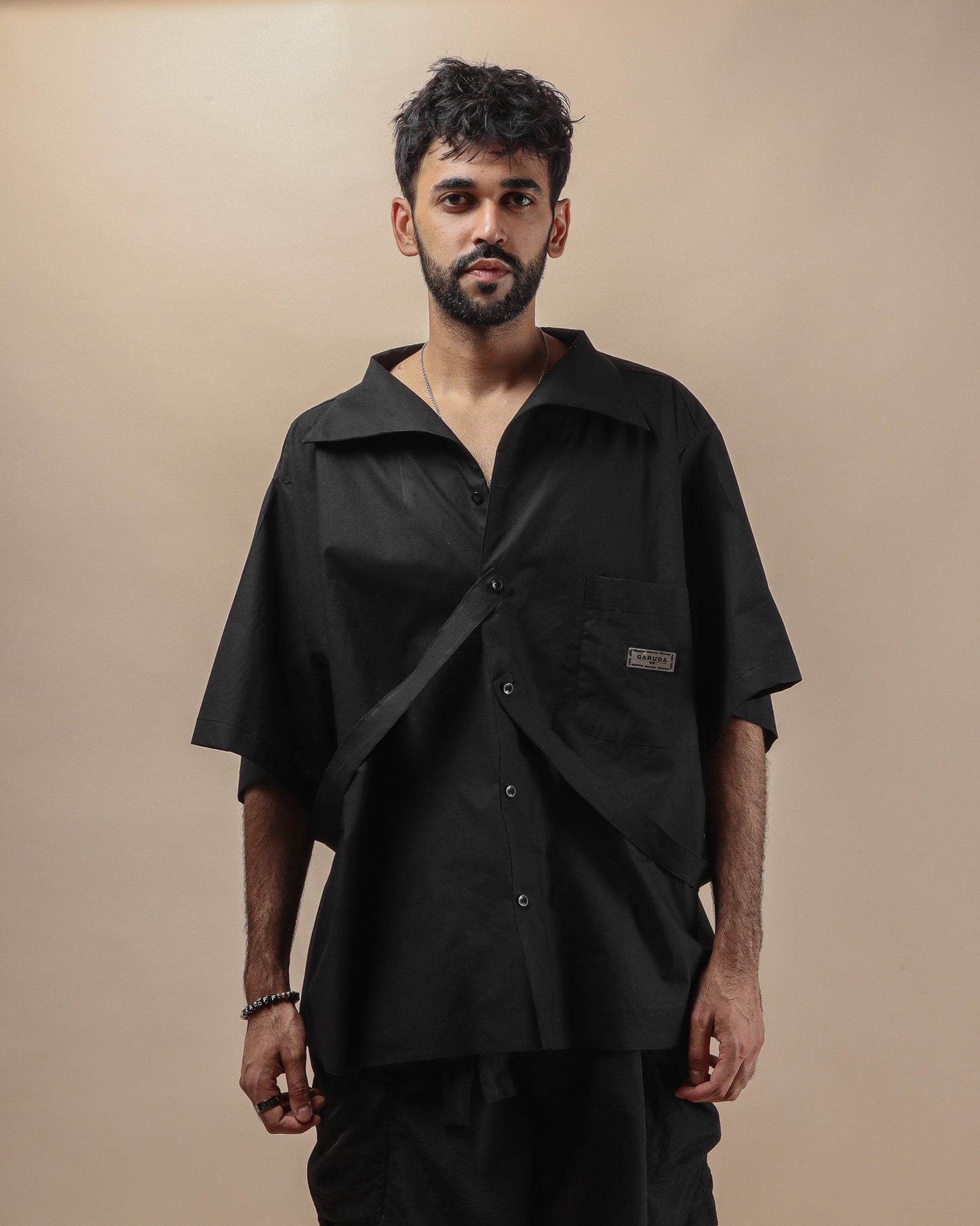 Poplin Villain Collar - Black - GARUDA