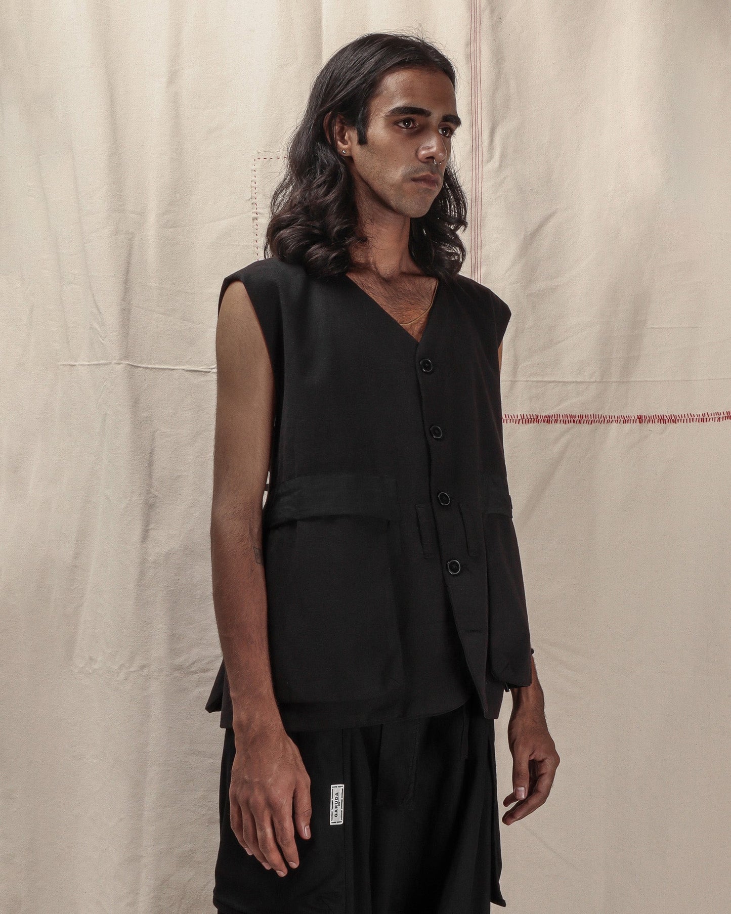 REVERSIBLE WAIST COAT - GARUDA