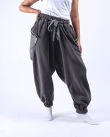 Fleece Cargo Sweatpants - Grey