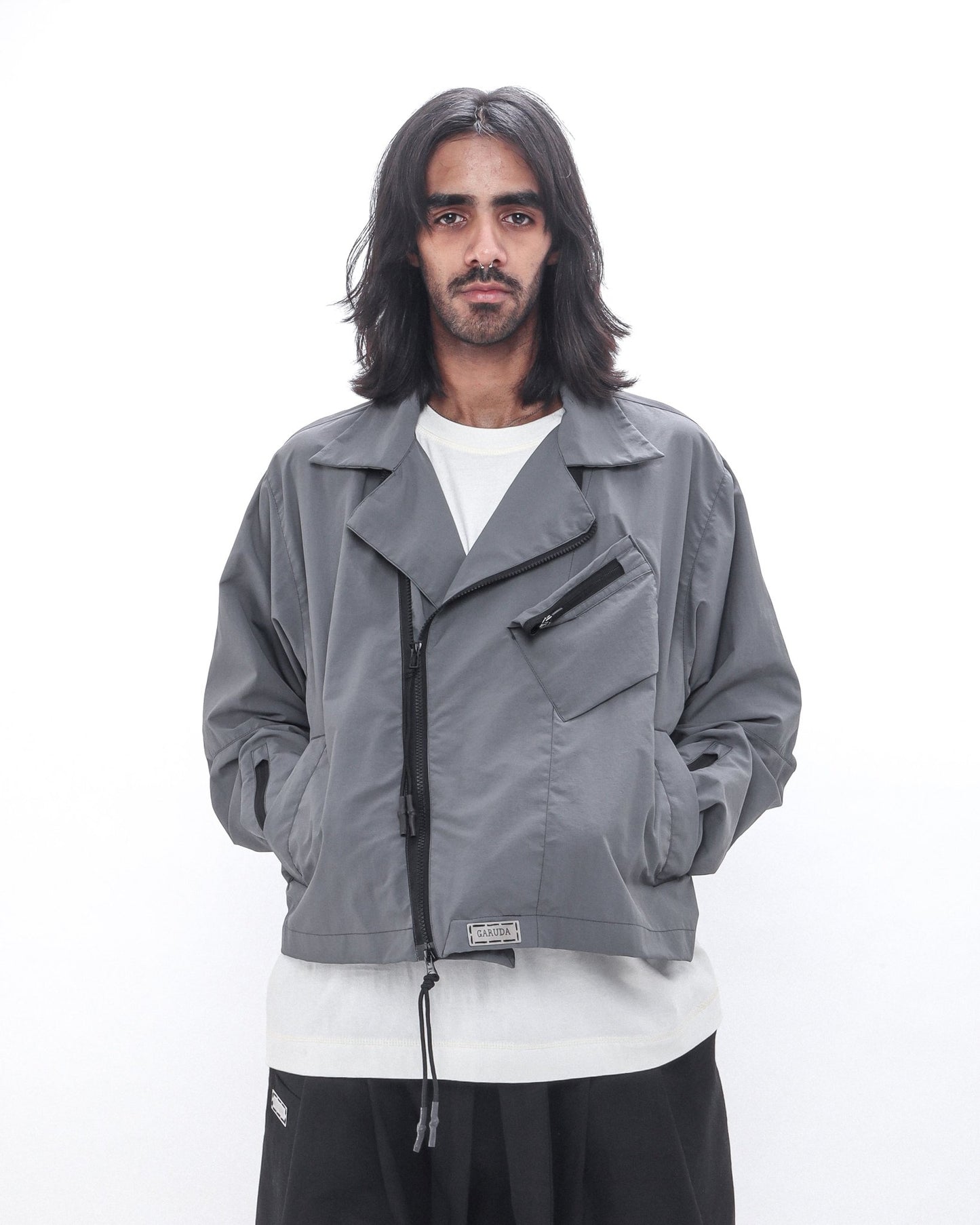 2023 Biker Jacket - V2 (Grey) - GARUDA