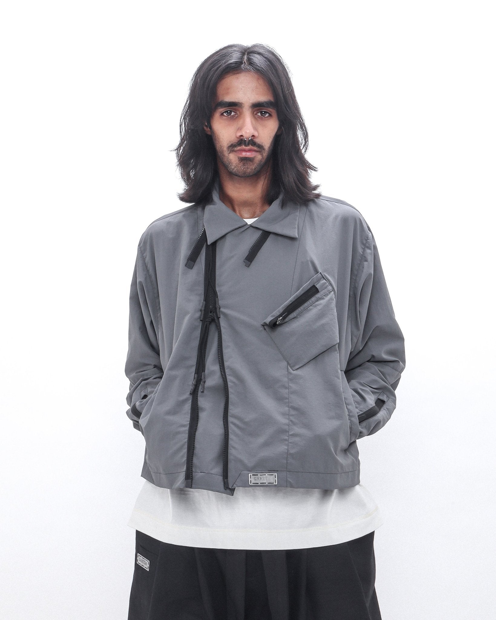 2023 Biker Jacket - V2 (Grey) - GARUDA