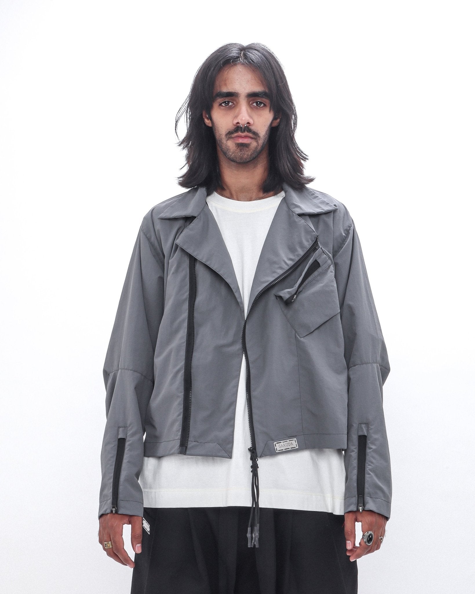 2023 Biker Jacket - V2 (Grey) - GARUDA