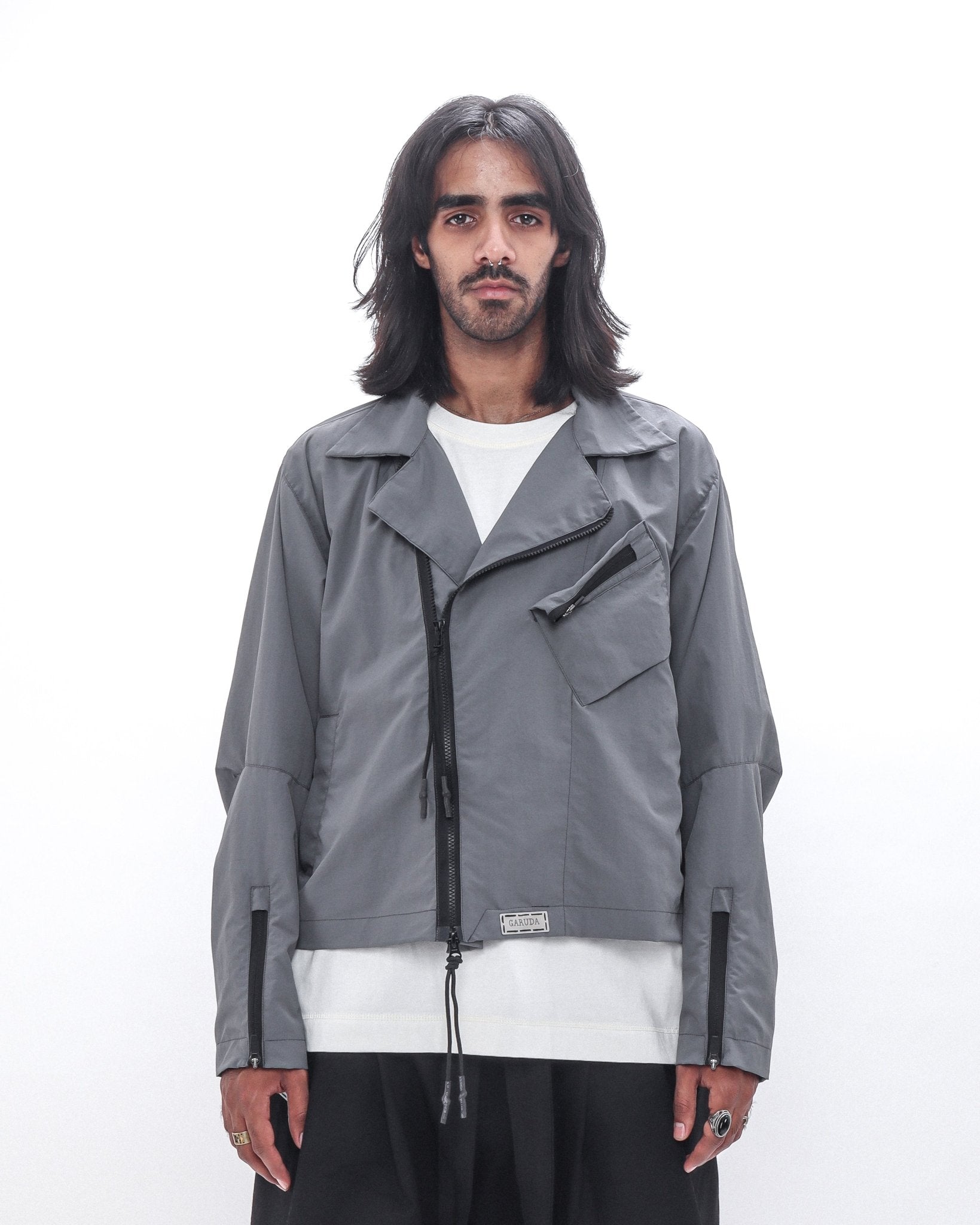 2023 Biker Jacket - V2 (Grey) - GARUDA