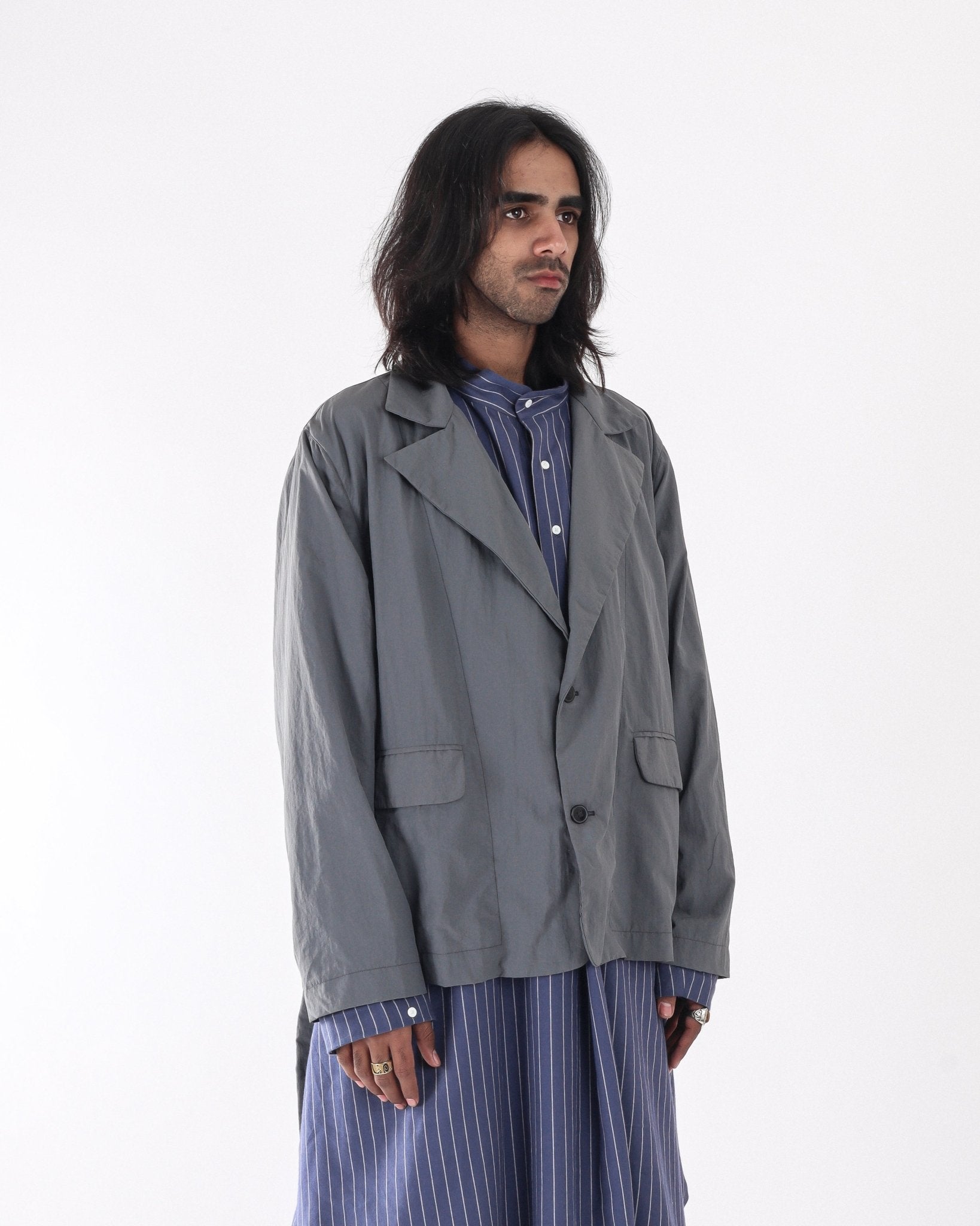 290g Polyester Blazer - Grey - GARUDA