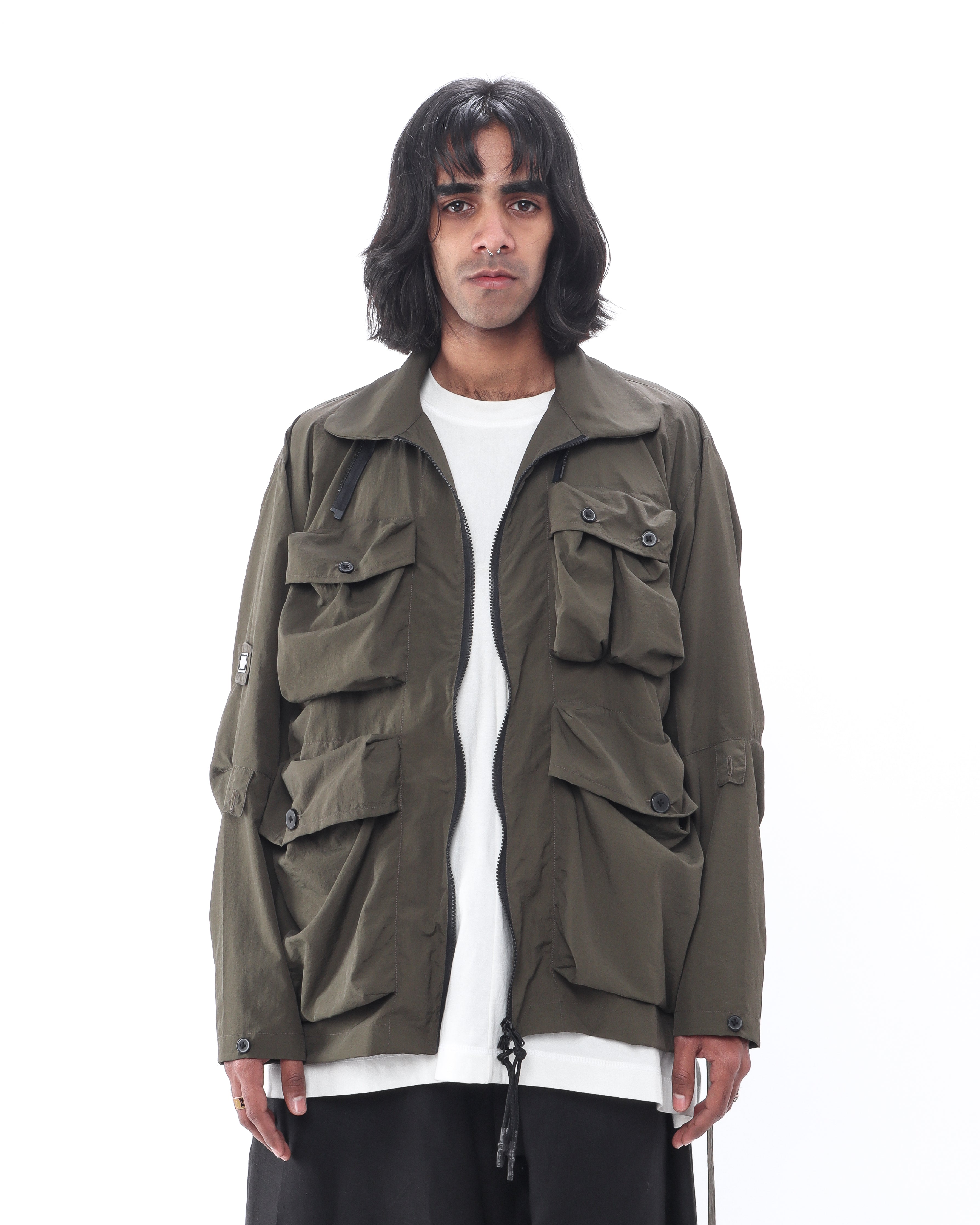 Polyester Field Jacket - Olive