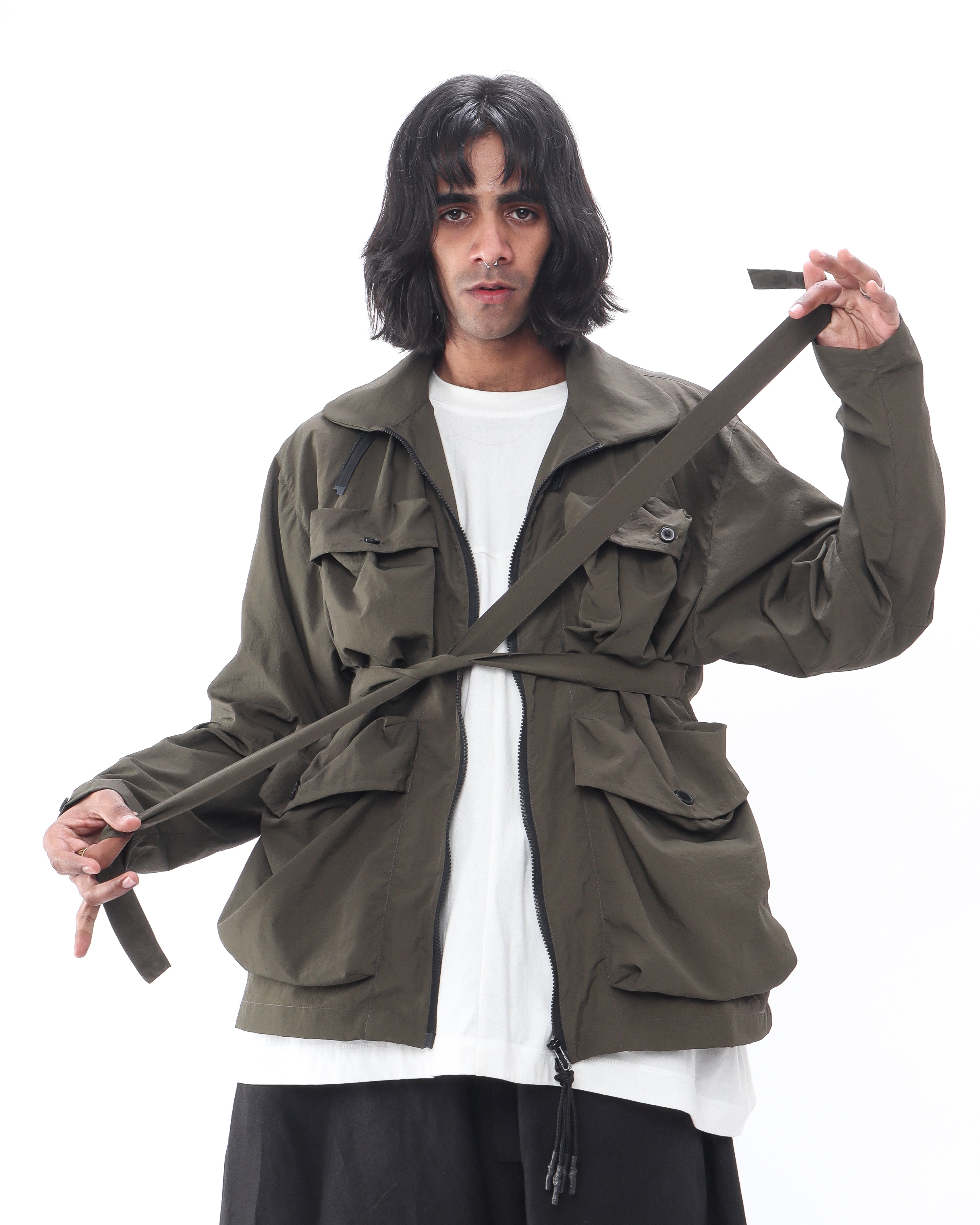 Polyester Field Jacket - Olive