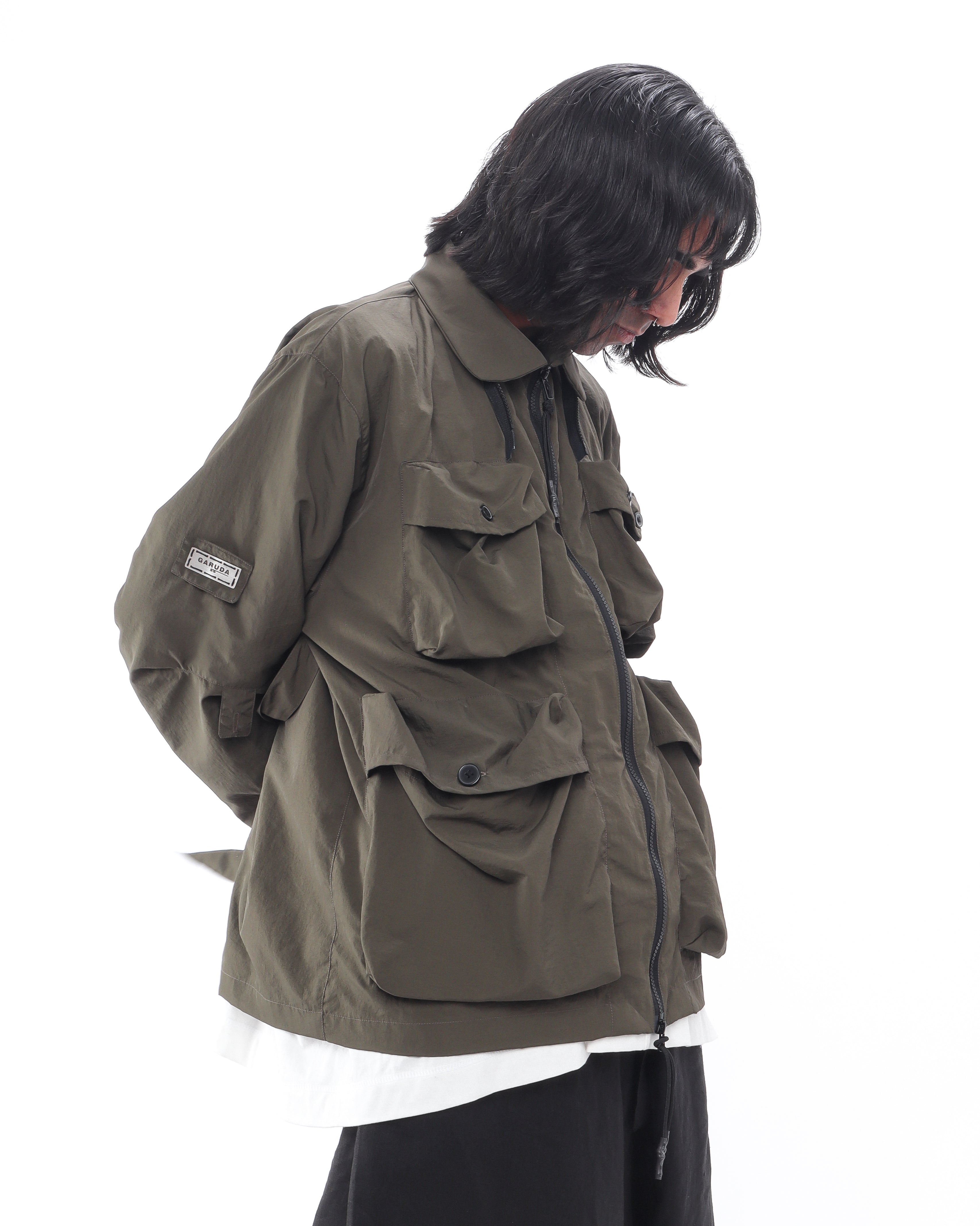 Polyester Field Jacket - Olive