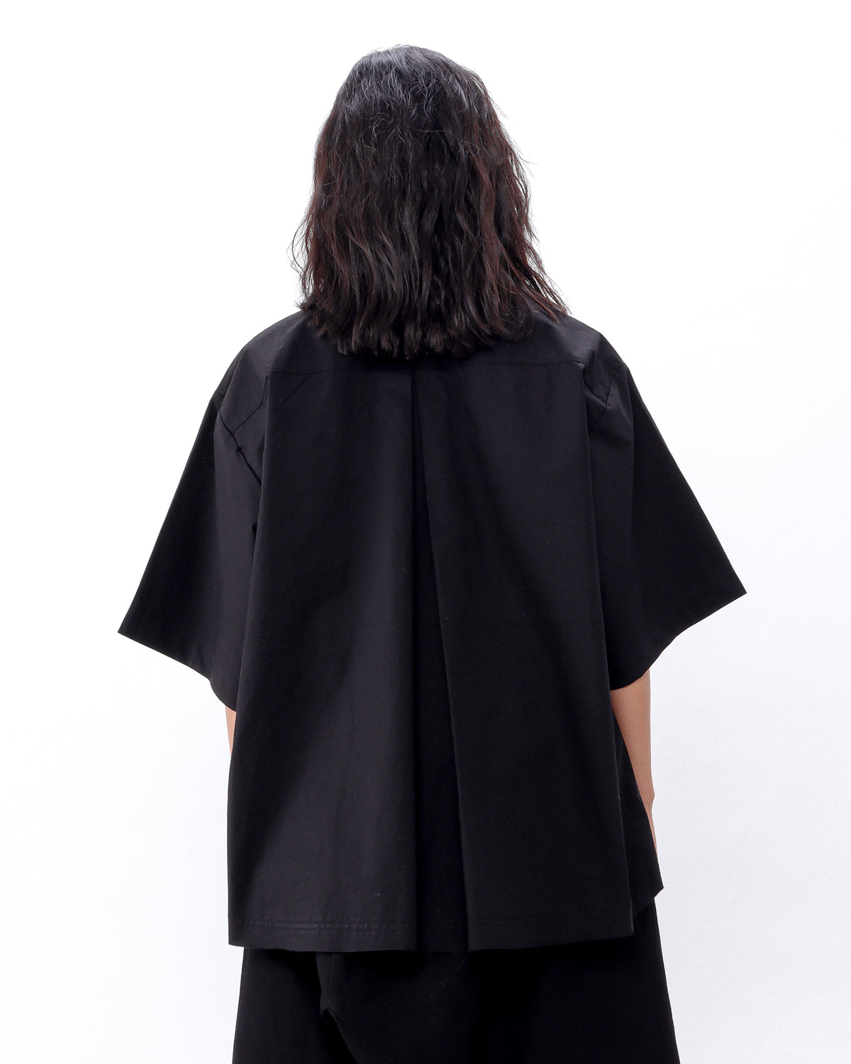 2024 Camp Collar - Black Poplin