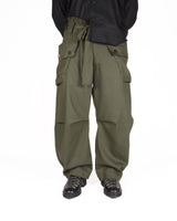 Cotton Cargo Pants - Olive