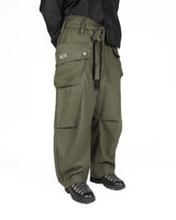 Cotton Cargo Pants - Olive