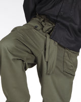 Cotton Cargo Pants - Olive