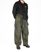 Cotton Cargo Pants - Olive