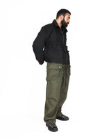 Cotton Cargo Pants - Olive