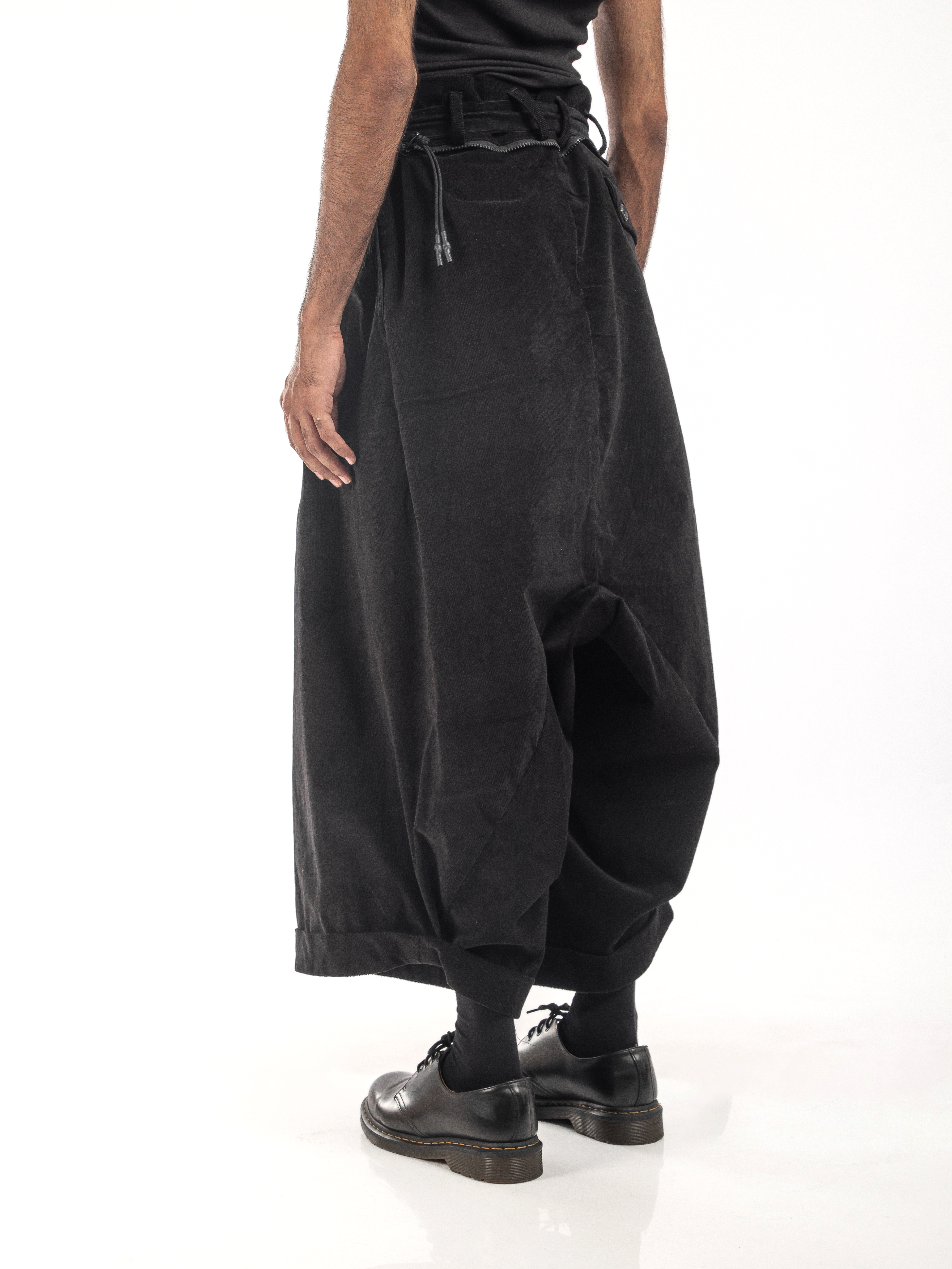 CORDUROY DROP CROTCH TROUSER