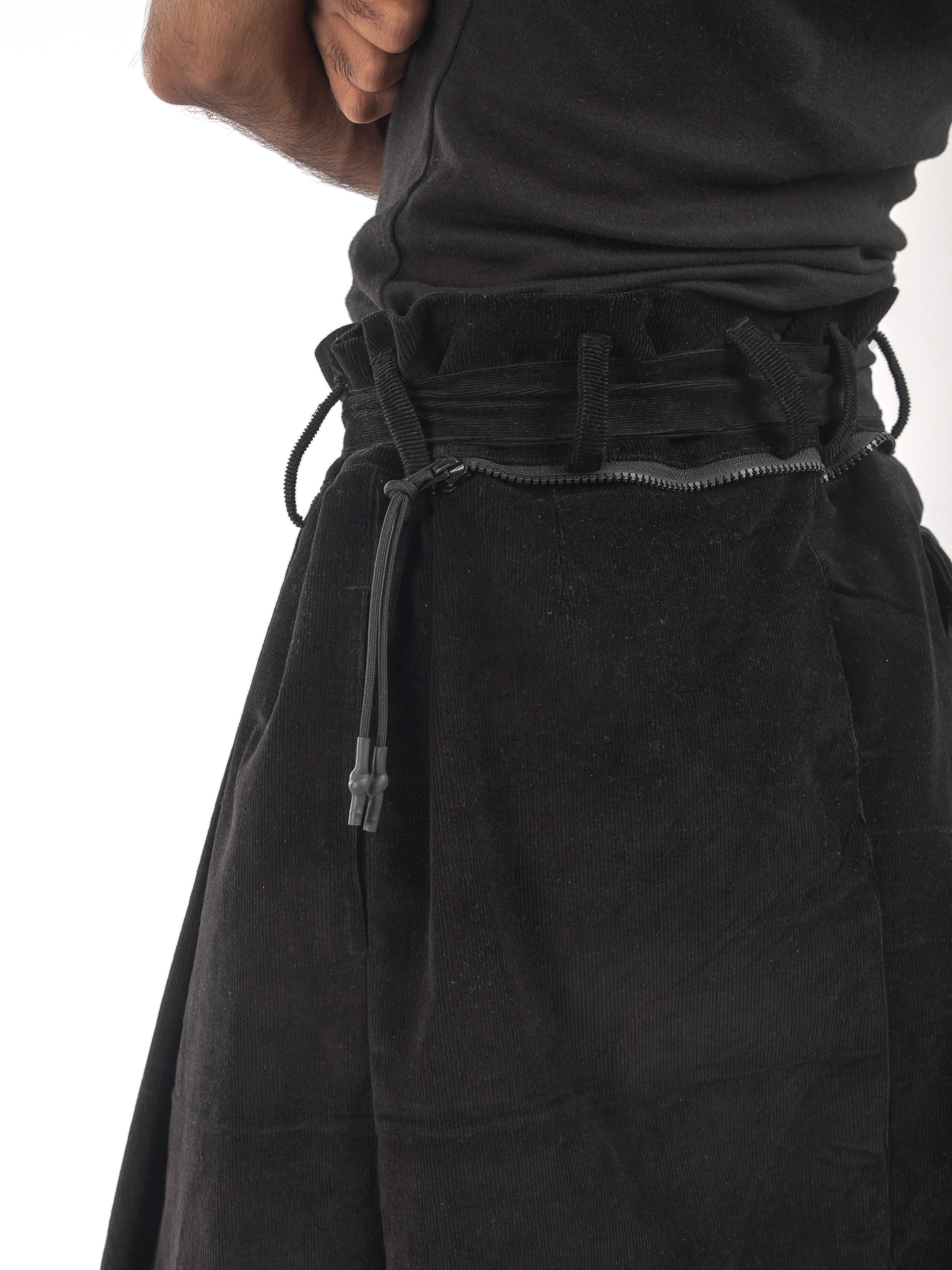 CORDUROY DROP CROTCH TROUSER