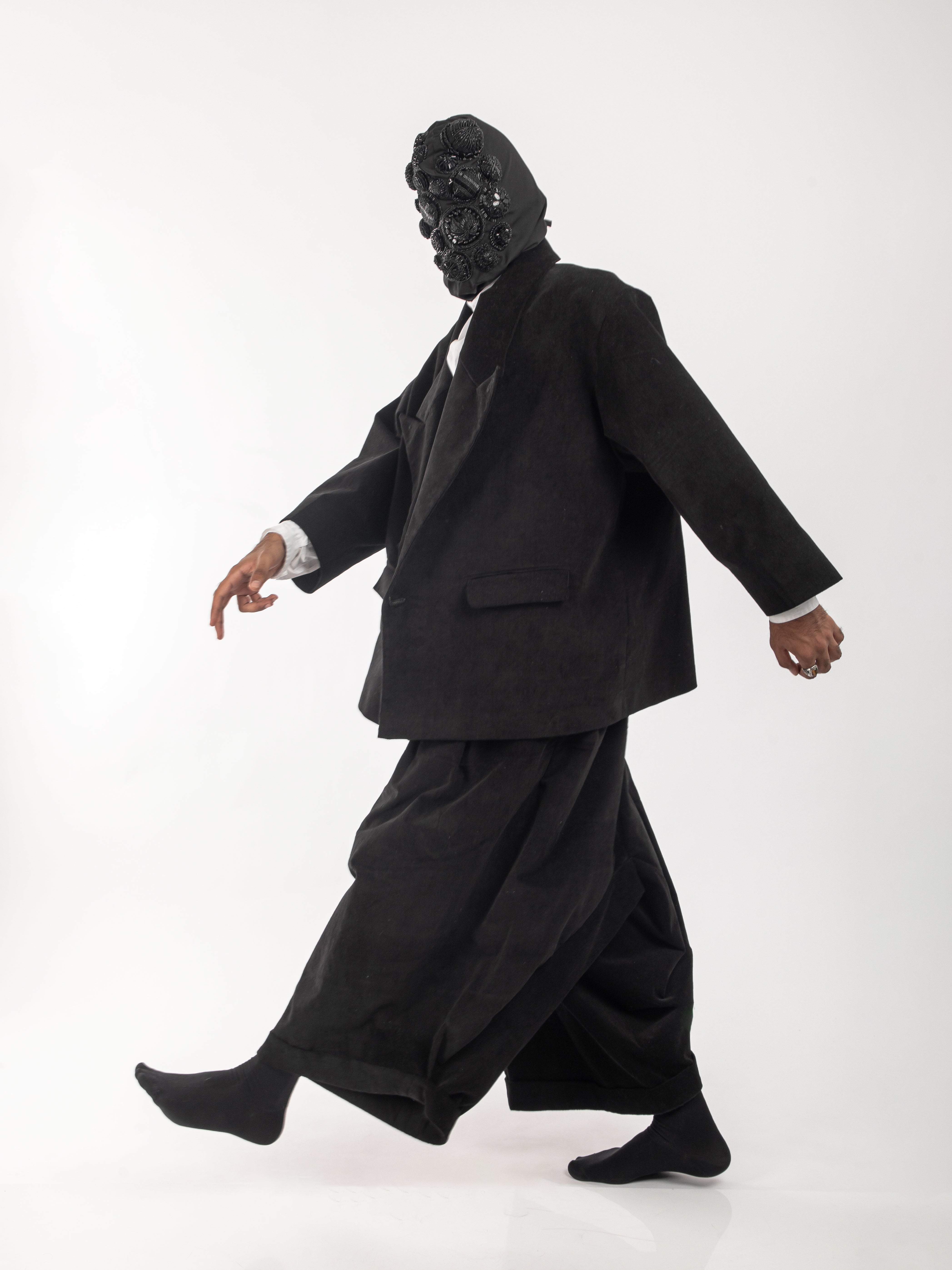 CORDUROY DROP CROTCH TROUSER