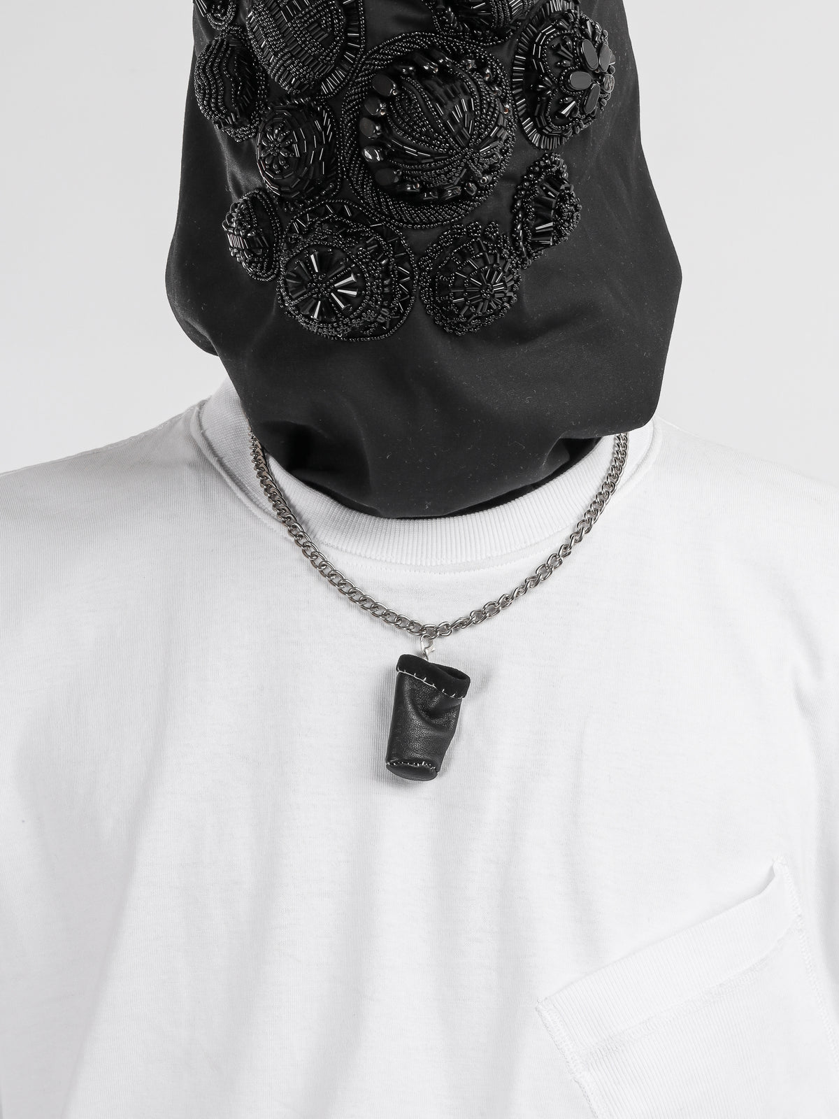 LEATHER THIMBLE PENDANT