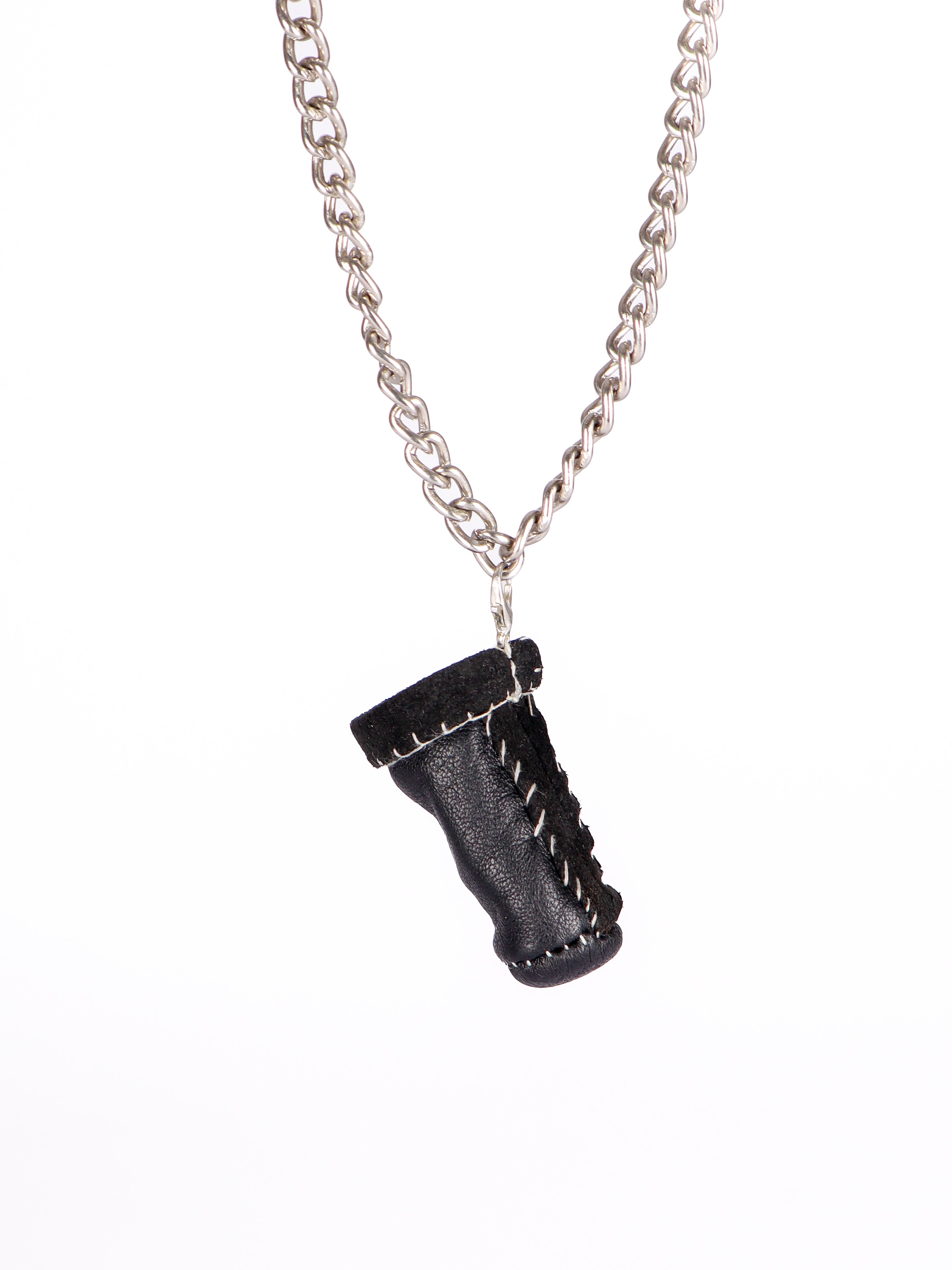 LEATHER THIMBLE PENDANT