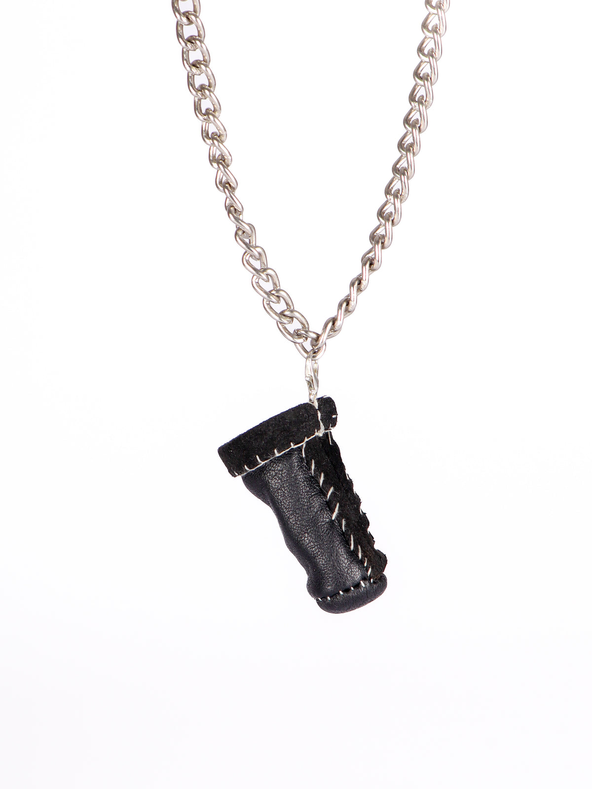 LEATHER THIMBLE PENDANT