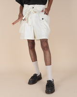 Canvas Cargo Shorts - Eggshell - GARUDA