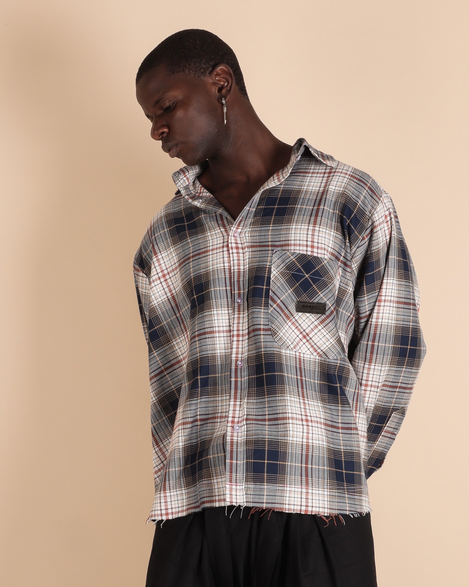 Cotton Flannel Shirt - Mixed - GARUDA