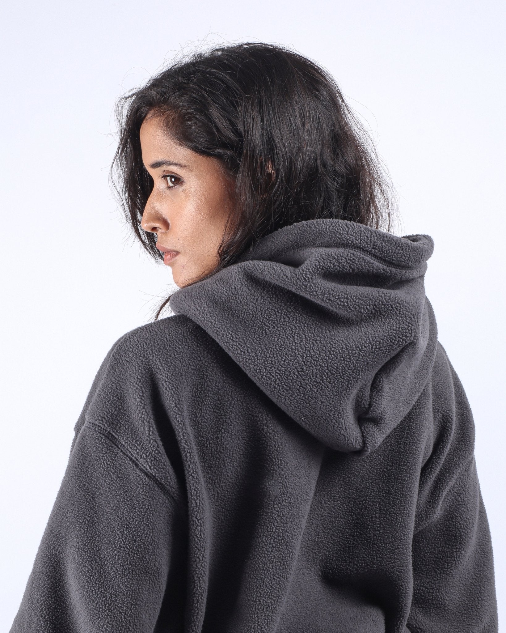 Fleece Hoodie - Grey - GARUDA