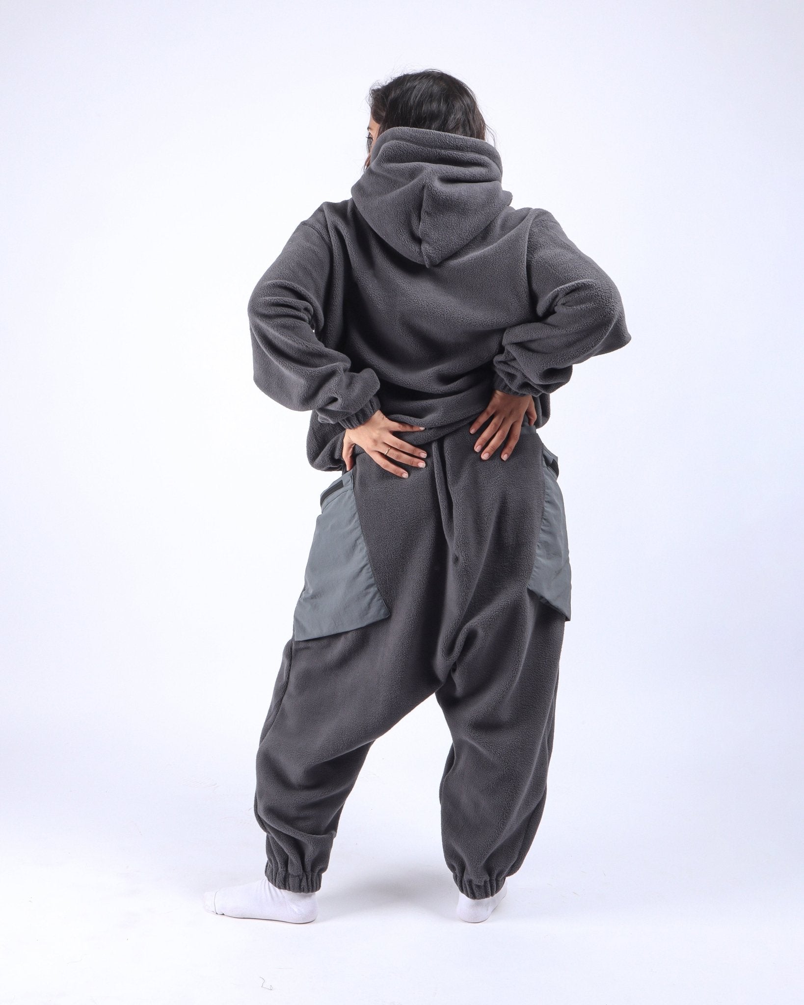 Fleece Hoodie - Grey - GARUDA