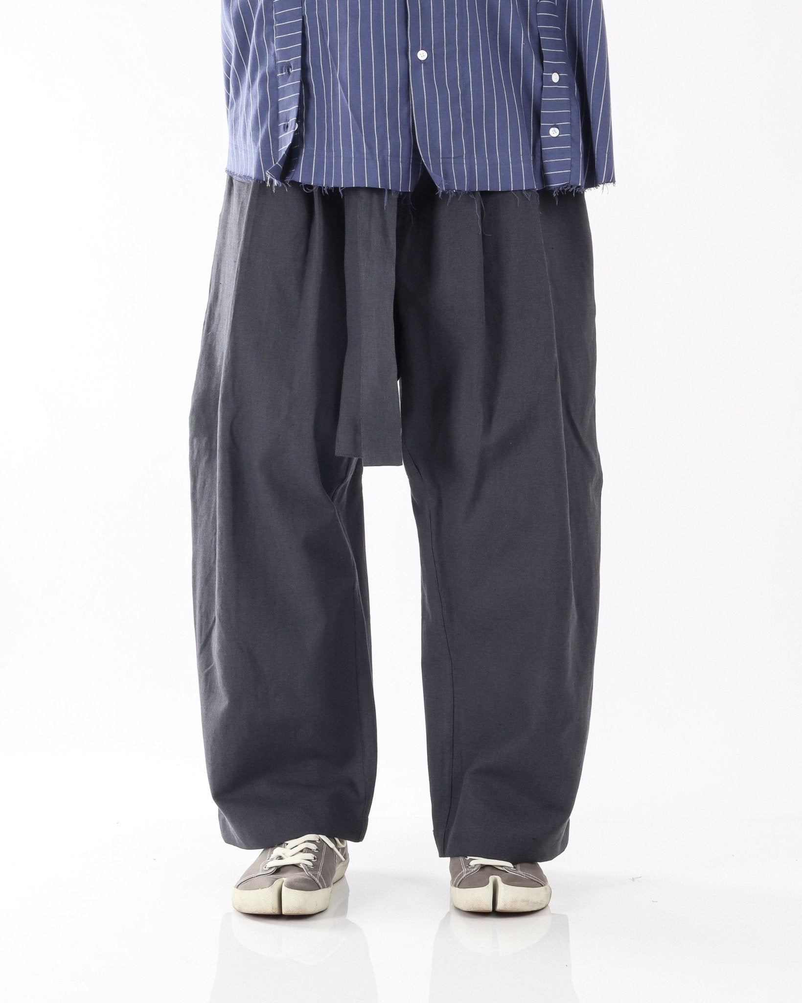 Masters Pants - Grey Cotton Linen - GARUDA