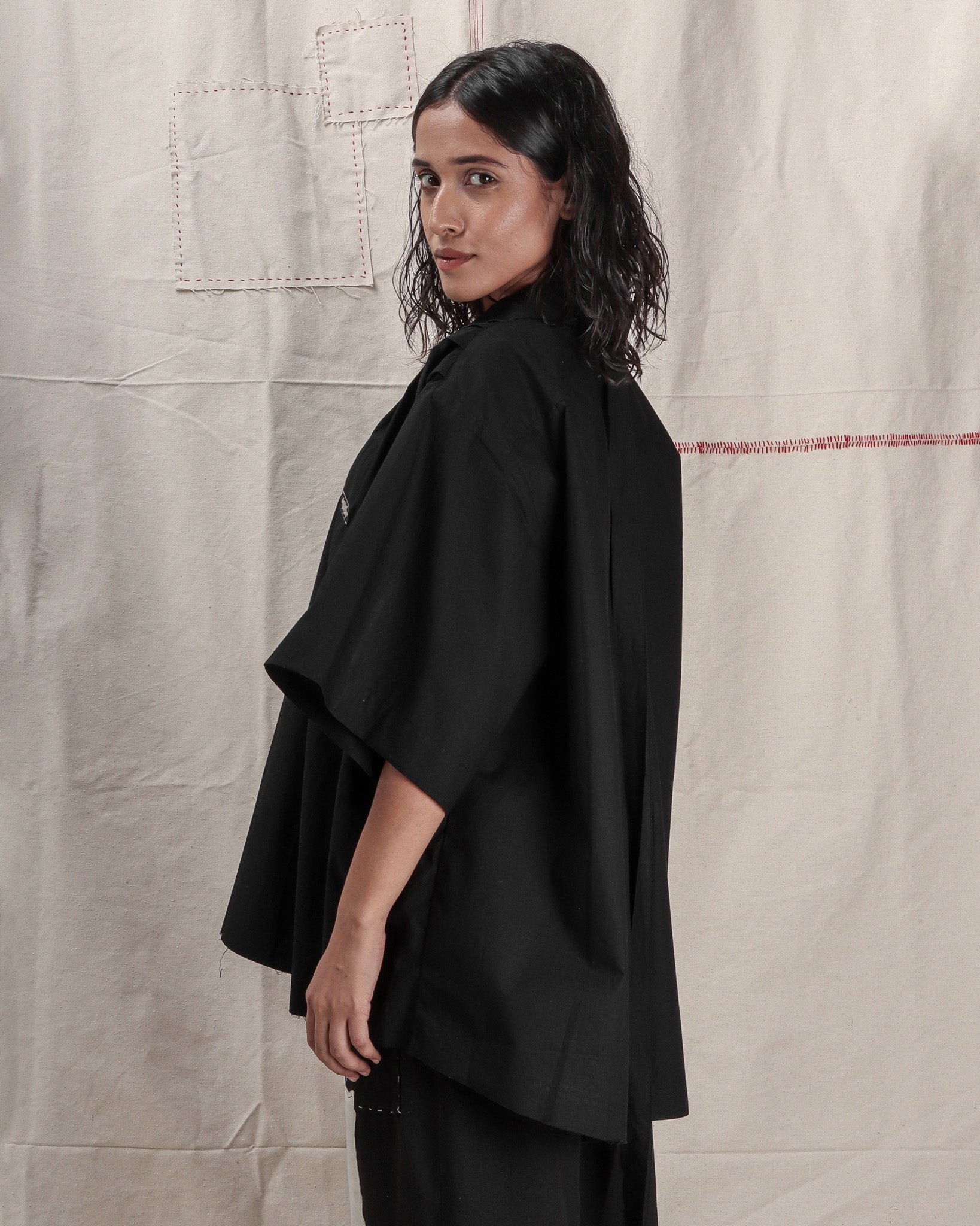 PLEATED SHOULDER SHIRT - GARUDA