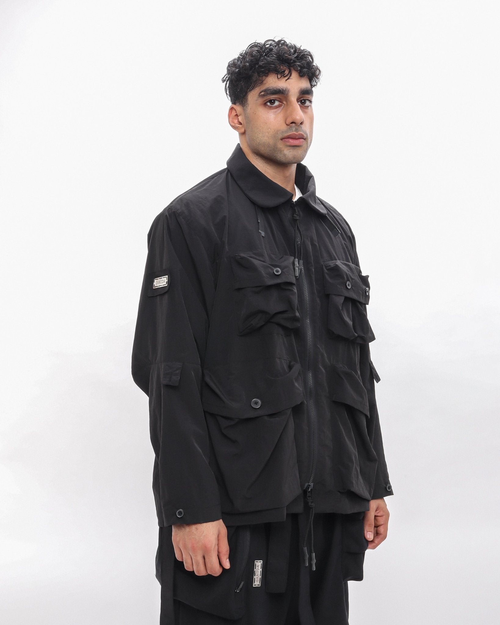 Polyester Field Jacket - Black - GARUDA