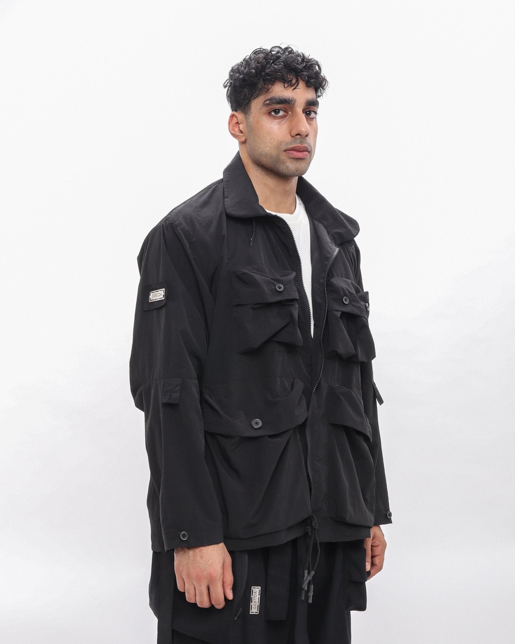 Polyester Field Jacket - Black - GARUDA