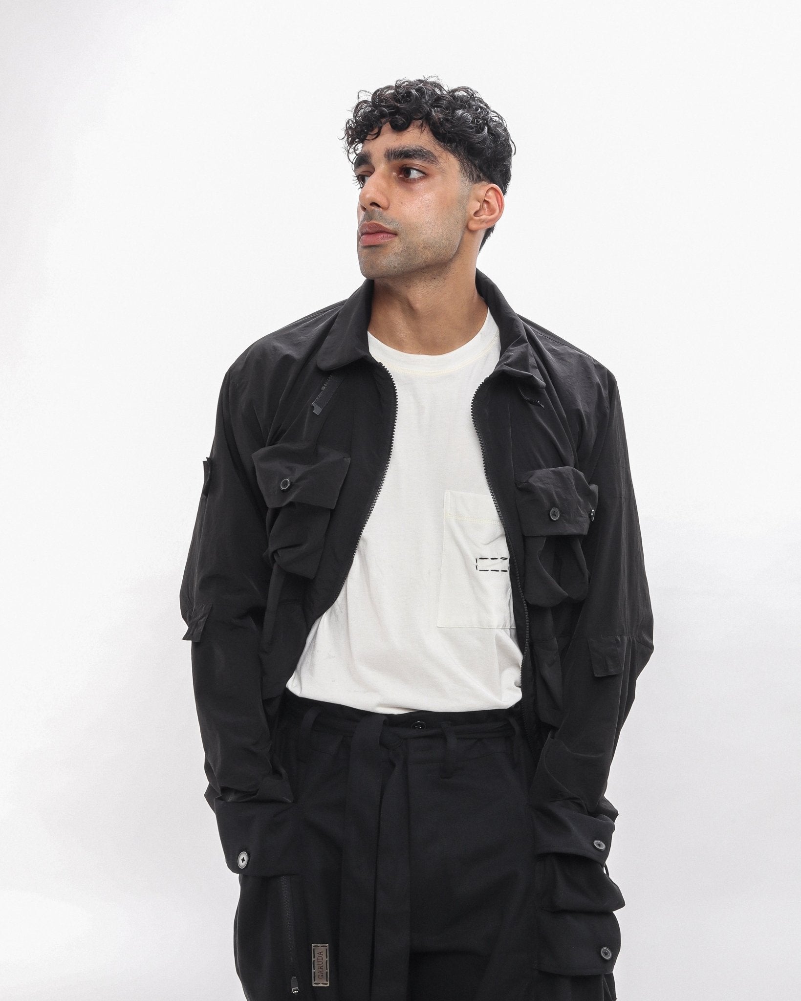 Polyester Field Jacket - Black - GARUDA