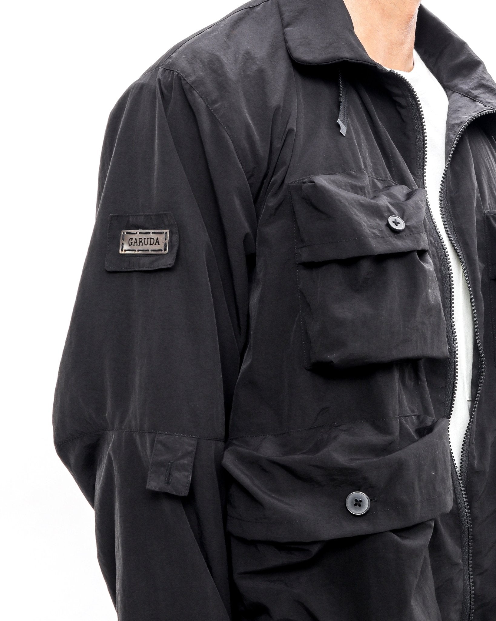 Polyester Field Jacket - Black - GARUDA