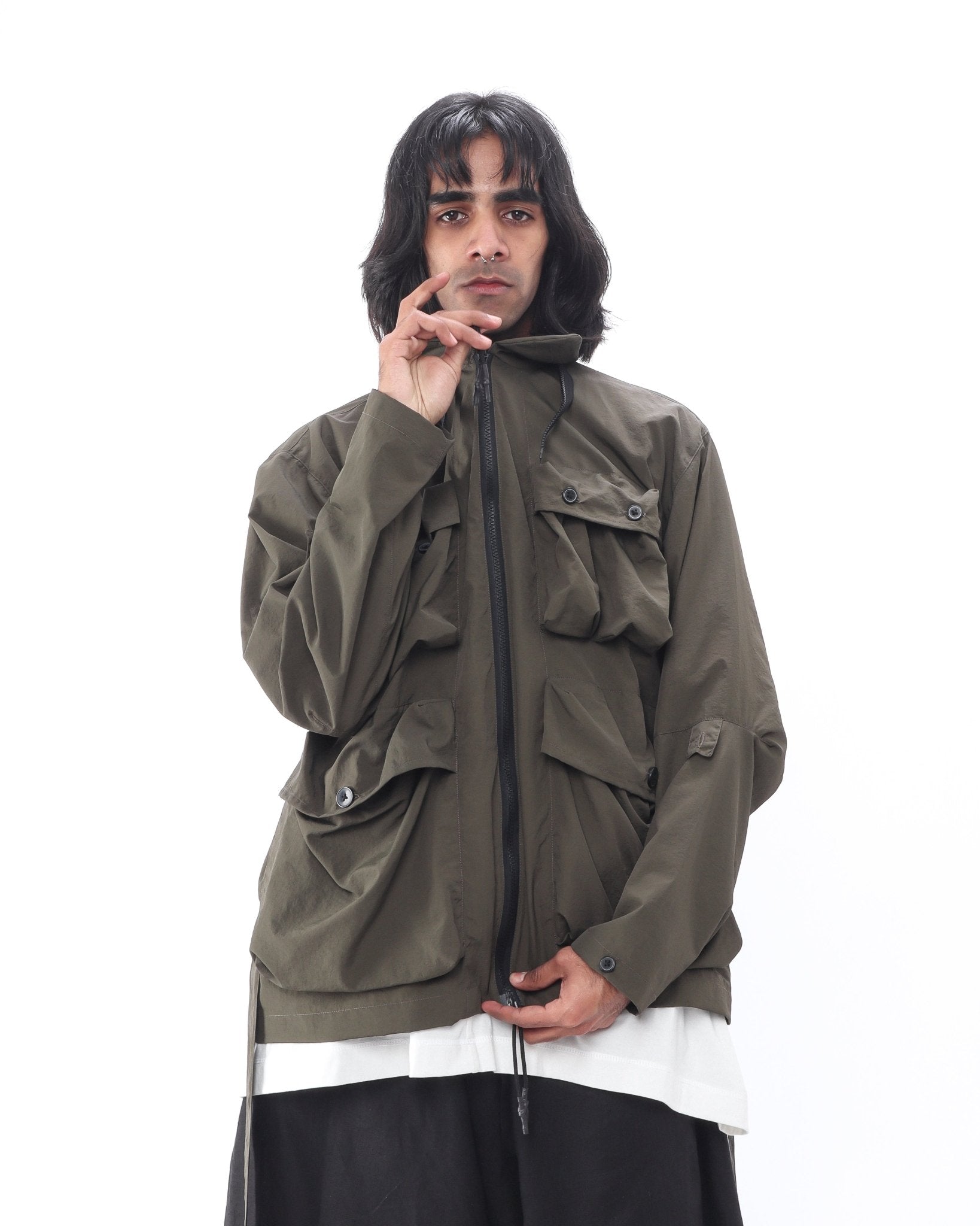 Polyester Field Jacket - Olive - GARUDA